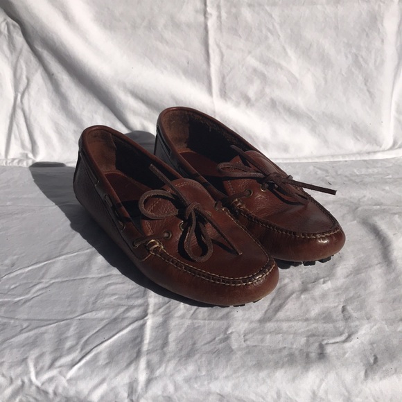Coach Leather Driving Moccasins, Saddle - Picture 5 of 11